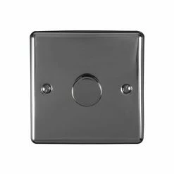 Revive Lighting Revive Single Dimmer Light Switch - Black Nickel