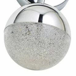 Revive Lighting Revive Chrome LED Bathroom Wall Light With Crackle Effect Diffuser -Revive Lighting Shop RV00363 D2 460