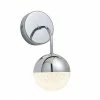 Revive Lighting Revive Chrome LED Bathroom Wall Light With Crackle Effect Diffuser