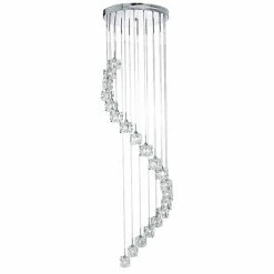 Revive Lighting Revive Modern Chrome Ice Cube Chandelier