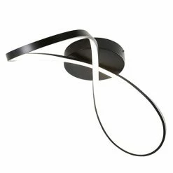 Revive Lighting Revive Matt Black Twist LED Bathroom Ceiling Light
