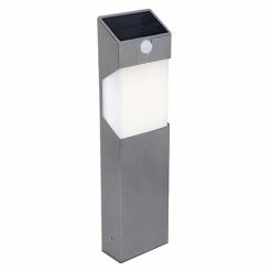 Revive Lighting Revive Outdoor Solar PIR Stainless Steel Bollard Light