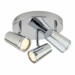 Revive Lighting Revive Chrome 3-Light Bathroom Ceiling Spotlight