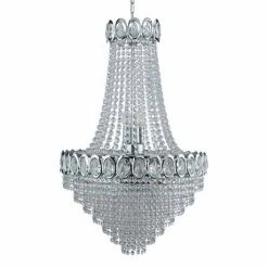 Revive Lighting Revive Small Chrome Crystal Chandelier - 11 Light -Revive Lighting Shop RV111CHR D2 460