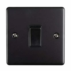 Revive Lighting Revive Single Light Switch - Matt Black