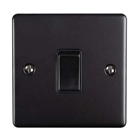 Revive Lighting Revive Single Light Switch - Matt Black 1 Revive Lighting Revive Single Light Switch - Matt Black