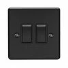 Revive Lighting Revive Twin Light Switch - Matt Black