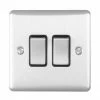 Revive Lighting Revive Twin Light Switch - Satin Steel