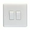 Revive Lighting Revive Twin Light Switch - White