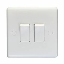 Revive Lighting Revive Twin Light Switch - White