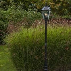 Revive Lighting Revive Outdoor Solar Black 6-Panel Tall Post Lantern 9 Revive Lighting Revive Outdoor Solar Black 6-Panel Tall Post Lantern -Revive Lighting Shop RV1301 D4 460
