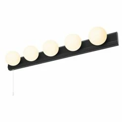 Revive Lighting Revive Matt Black Hollywood 5-Light Wall Light