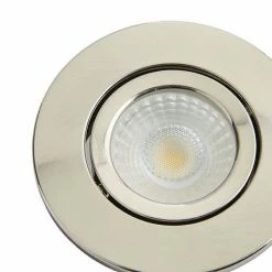 Revive Lighting Revive Satin Nickel IP65 LED Fire-Rated Tiltable Downlight -Revive Lighting Shop RV175SNI D2 460