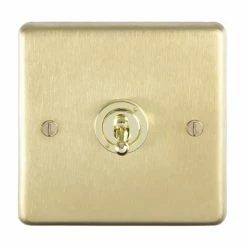 Revive Lighting Revive Single Toggle Light Switch - Brushed Brass