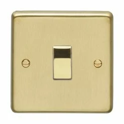 Revive Lighting Revive Single Light Switch - Brushed Brass