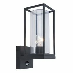 Revive Lighting Revive Outdoor PIR Matt Black Frame Wall Light