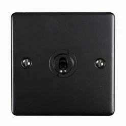 Revive Lighting Revive Single Toggle Light Switch - Matt Black
