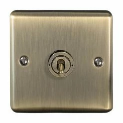 Revive Lighting Revive Single Toggle Light Switch - Antique Brass