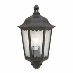 Revive Lighting Revive Outdoor Traditional Black Half Wall Light