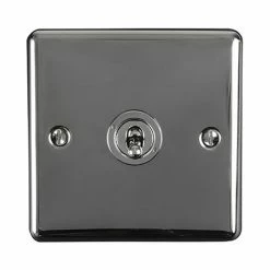 Revive Lighting Revive Single Toggle Light Switch - Black Nickel