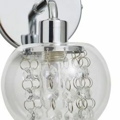 Revive Lighting Revive Chrome/Clear Glass Bathroom Wall Light -Revive Lighting Shop RV2485C D2 460