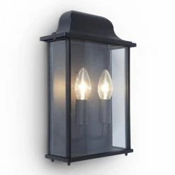 Revive Lighting Revive Outdoor Slim Black Wall Lantern -Revive Lighting Shop RV2960 D5 460
