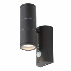 Revive Lighting Revive Outdoor Black PIR Up & Down Wall Light