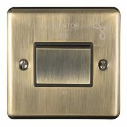 Revive Lighting Revive Fan Isolator Switch Antique Brass/Black