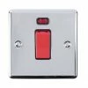 Revive Lighting Revive 45 Amp Switch With Neon Power Indicator - Polished Chrome