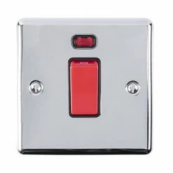 Revive Lighting Revive 45 Amp Switch With Neon Power Indicator - Polished Chrome