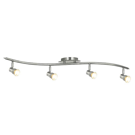 Revive Lighting Revive Silver Spotlight Bar Ceiling Light - 4 Light 1 Revive Lighting Revive Silver Spotlight Bar Ceiling Light - 4 Light