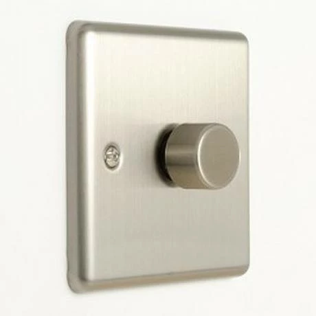 Revive Lighting Revive Single Dimmer Light Switch Satin Steel 2 Revive Lighting Revive Single Dimmer Light Switch Satin Steel - Image 2