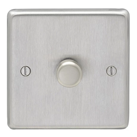 Revive Lighting Revive Single Dimmer Light Switch Satin Steel 1 Revive Lighting Revive Single Dimmer Light Switch Satin Steel