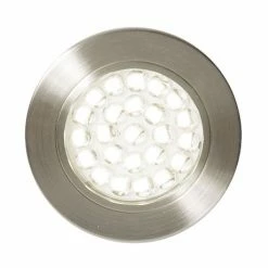 Revive Lighting Revive Round LED Recessed Under Cabinet Light Satin Nickel