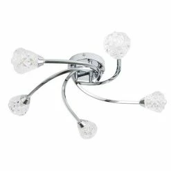 Revive Lighting Revive Chrome 5-Light Bathroom Ceiling Light -Revive Lighting Shop RV38753 D1 460