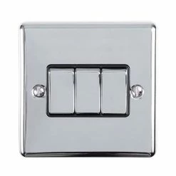 Revive Lighting Revive 3 Way Light Switch - Polished Chrome