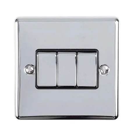 Revive Lighting Revive 3 Way Light Switch - Polished Chrome 1 Revive Lighting Revive 3 Way Light Switch - Polished Chrome
