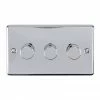 Revive Lighting Revive 3 Gang 2 Way Dimmer Light Switch - Polished Chrome