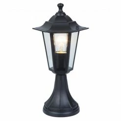 Revive Lighting Revive Outdoor Traditional Black Pedestal Lantern