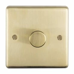 Revive Lighting Revive Single Dimmer Light Switch - Brushed Brass