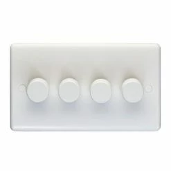 Revive Lighting Revive 4 Gang 2 Way Dimmer Light Switch - White