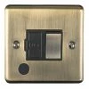 Revive Lighting Revive Switched Fused Spur With Flex Outlet Antique Brass