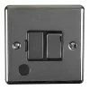 Revive Lighting Revive Switched Fused Spur With Flex Outlet - Black Nickel