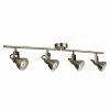Revive Lighting Revive Antique Brass Spotlight Bar - 4 Light Split