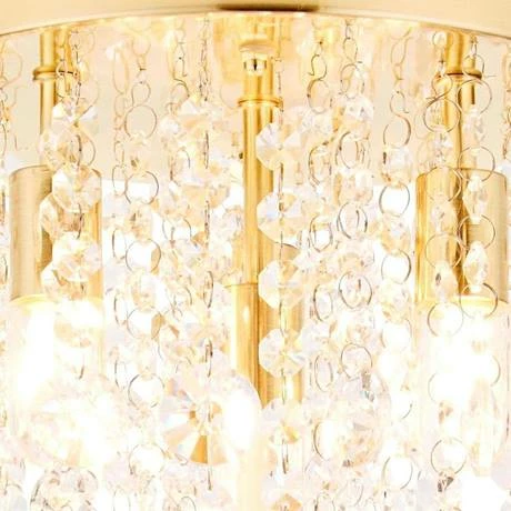 Revive Lighting Revive Brass 4 Light Round Flush Bathroom Ceiling Light 2 Revive Lighting Revive Brass 4 Light Round Flush Bathroom Ceiling Light - Image 2