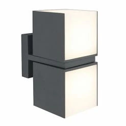 Revive Lighting Revive Outdoor Twin Rotatable Dark Grey Wall Light