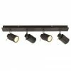 Revive Lighting Revive Matt Black 4 Light Bar Bathroom Spotlight