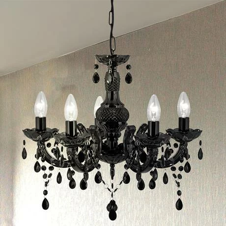 Revive Lighting Revive Black 5-Light Chandelier Ceiling Fitting 2 Revive Lighting Revive Black 5-Light Chandelier Ceiling Fitting - Image 2