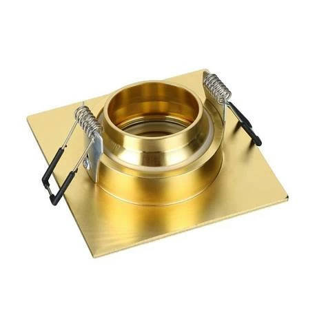 Revive Lighting Revive IP65 Satin Brass Square Tiltable Bathroom Downlight 2 Revive Lighting Revive IP65 Satin Brass Square Tiltable Bathroom Downlight - Image 2