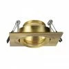 Revive Lighting Revive IP65 Satin Brass Square Tiltable Bathroom Downlight